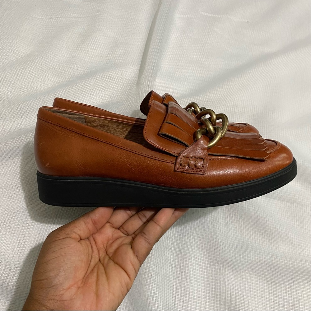 SOLD. Antonio Melani Flatform Fringe Oxford Loafers